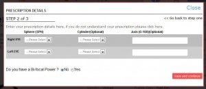 Lenskart Prescription Details